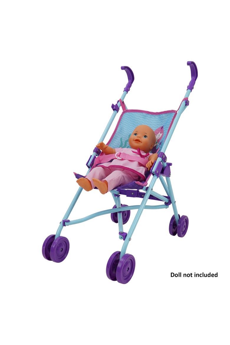 Mermaid Doll Umbrella Stroller, Alternate, color, Multicolored