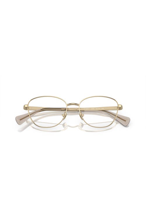 Ralph 54mm Oval Optical Glasses In Gold