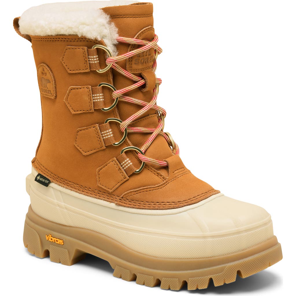 Sorel Caribou Horizon Gtx Genuine Shearling Boot In Brown