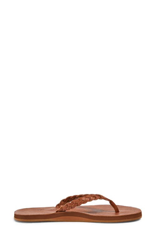 Hari Mari Meadows Braided Flip Flop In Brown