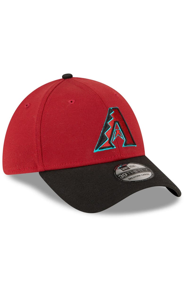 New Era Men's New Era Red/Black Arizona Diamondbacks Team Classic 39THIRTY Flex Hat, Alternate, color, Red