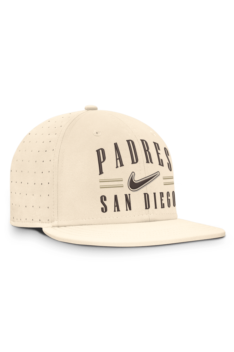 Men's Nike Natural San Diego Padres True Dri-FIT AeroBill Fitted Hat, Alternate, color, Natural