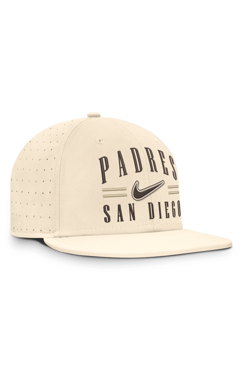 Nike Men's Nike Natural San Diego Padres True Dri-FIT AeroBill Fitted Hat, Alternate, color, Natural