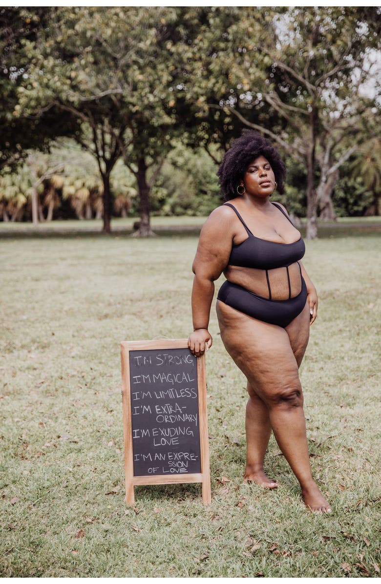 Mary Mercedes Mary Exposed-Torso One Piece Swimsuit, Alternate, color, Black