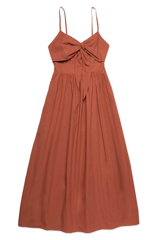 DELUC DELUC PADUA TIE BUST COTTON SUNDRESS