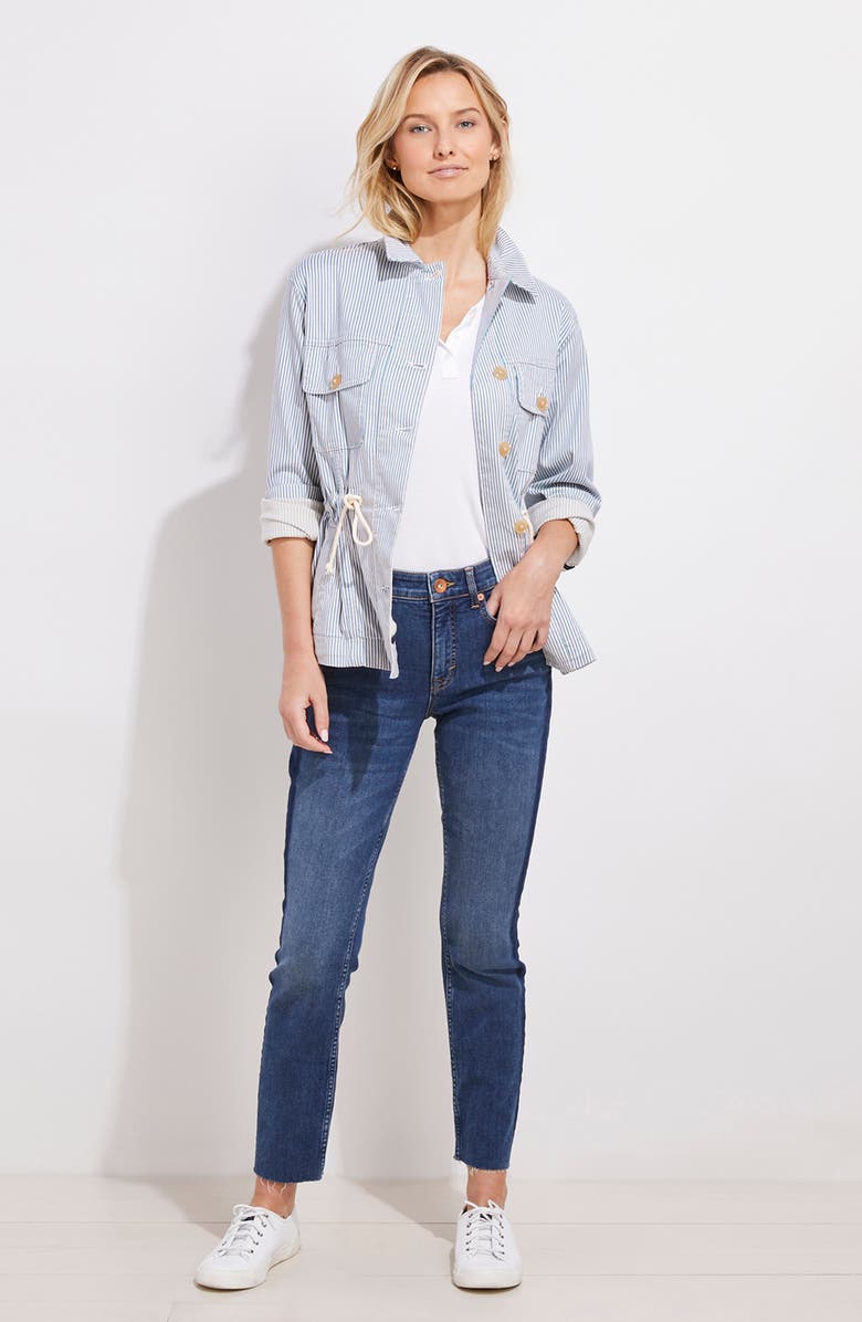 vineyard vines Railroad Stripe Utility Jacket, Alternate, color, 