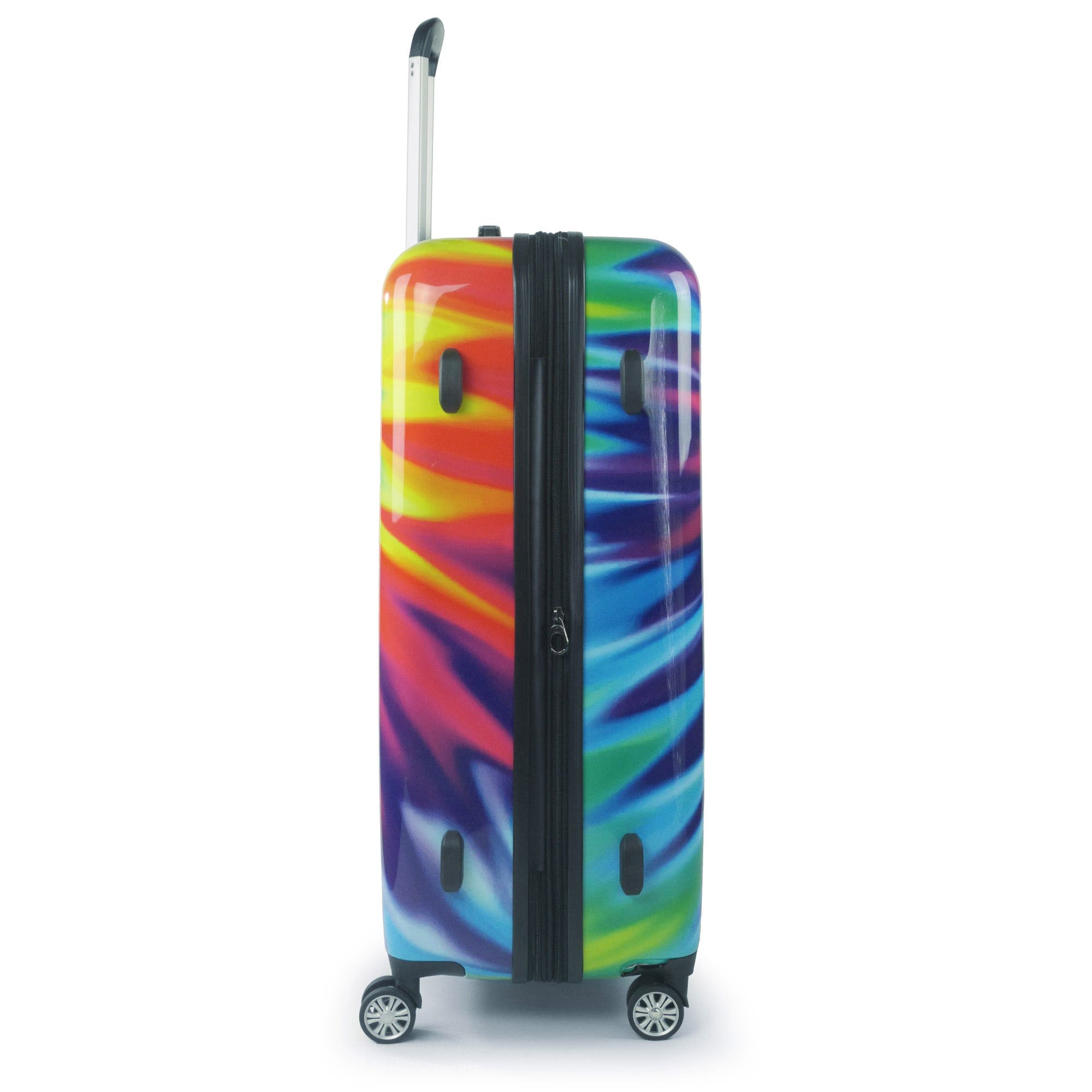Ful Tie-dye Swirl 28 Inch Expandable Spinner Rolling Luggage Suitcase, ABS Hard Case, Upright, Alternate, color, 