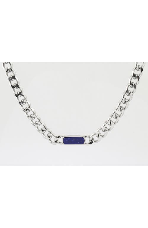 Rebl Gender Inclusive Stone Curb Chain Necklace