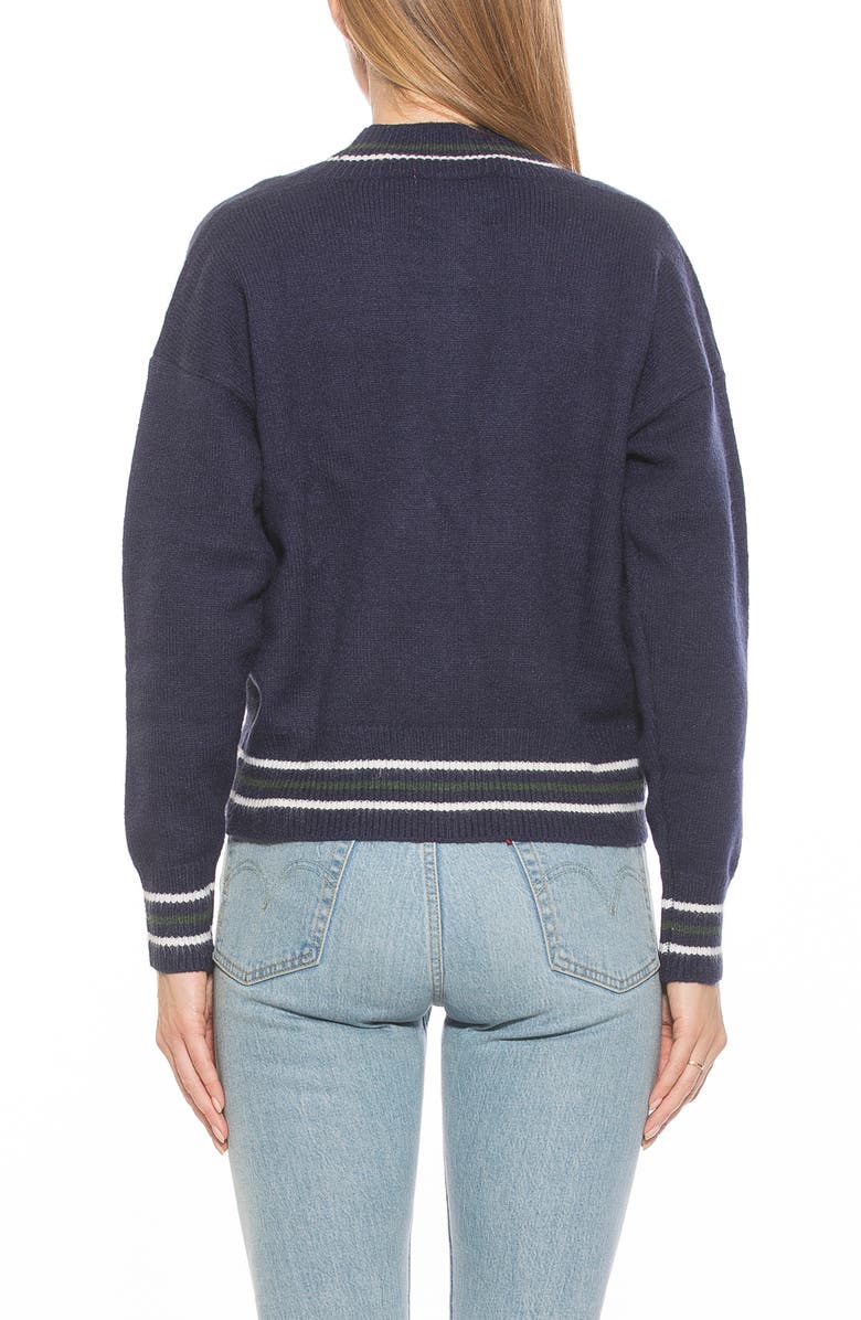 Alexia Admor Cathrine Knit Sweater, Alternate, color, Navy Multi