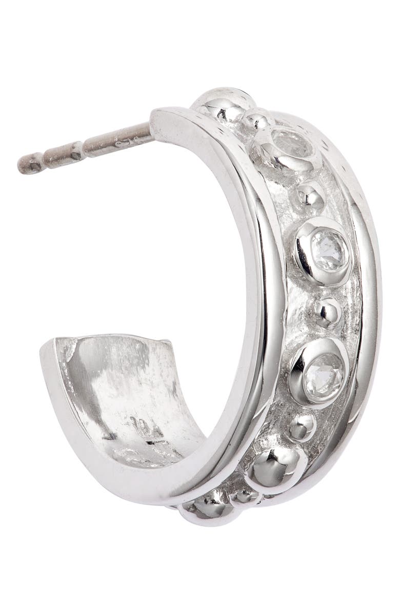 Anzie Dew Drop Méditerranée Hoop Earrings, Alternate, color, Silver