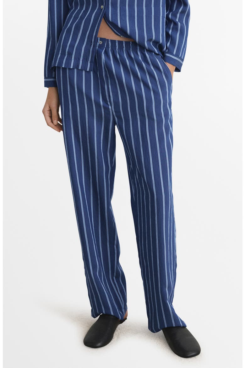 Stripe Pajama Pants, Main, color, INDIGO BLUE