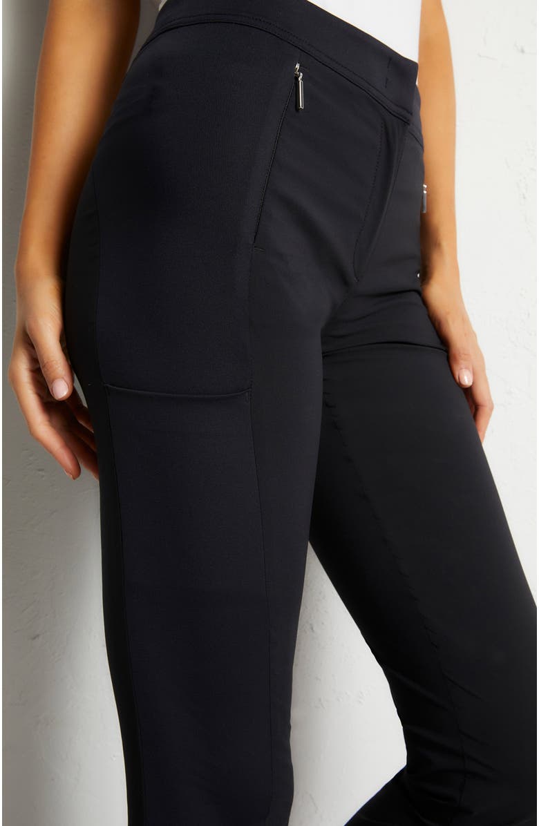 Anatomie Ipant Hybrid Zip Front Slim Fit Pant, Alternate, color, Black