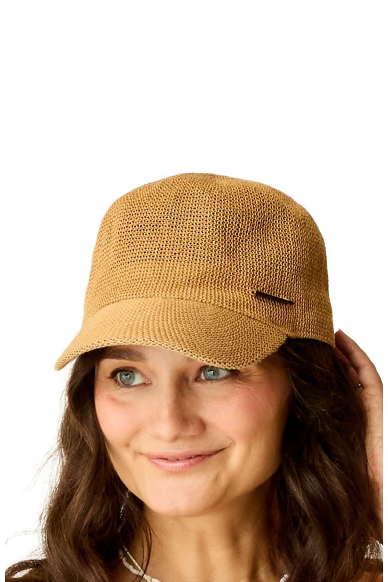 Straw Baseball Cap, Alternate, color, Natural