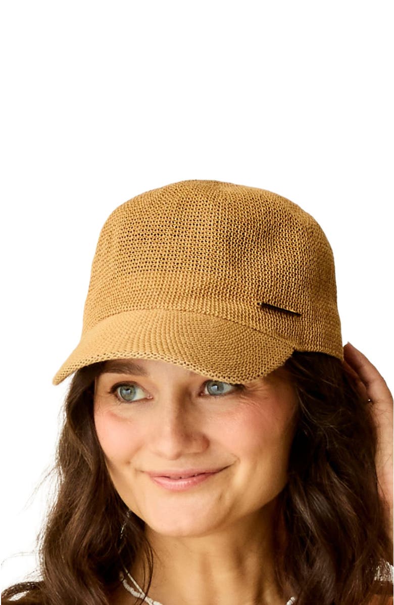 Carve Designs Straw Baseball Cap, Alternate, color, Natural