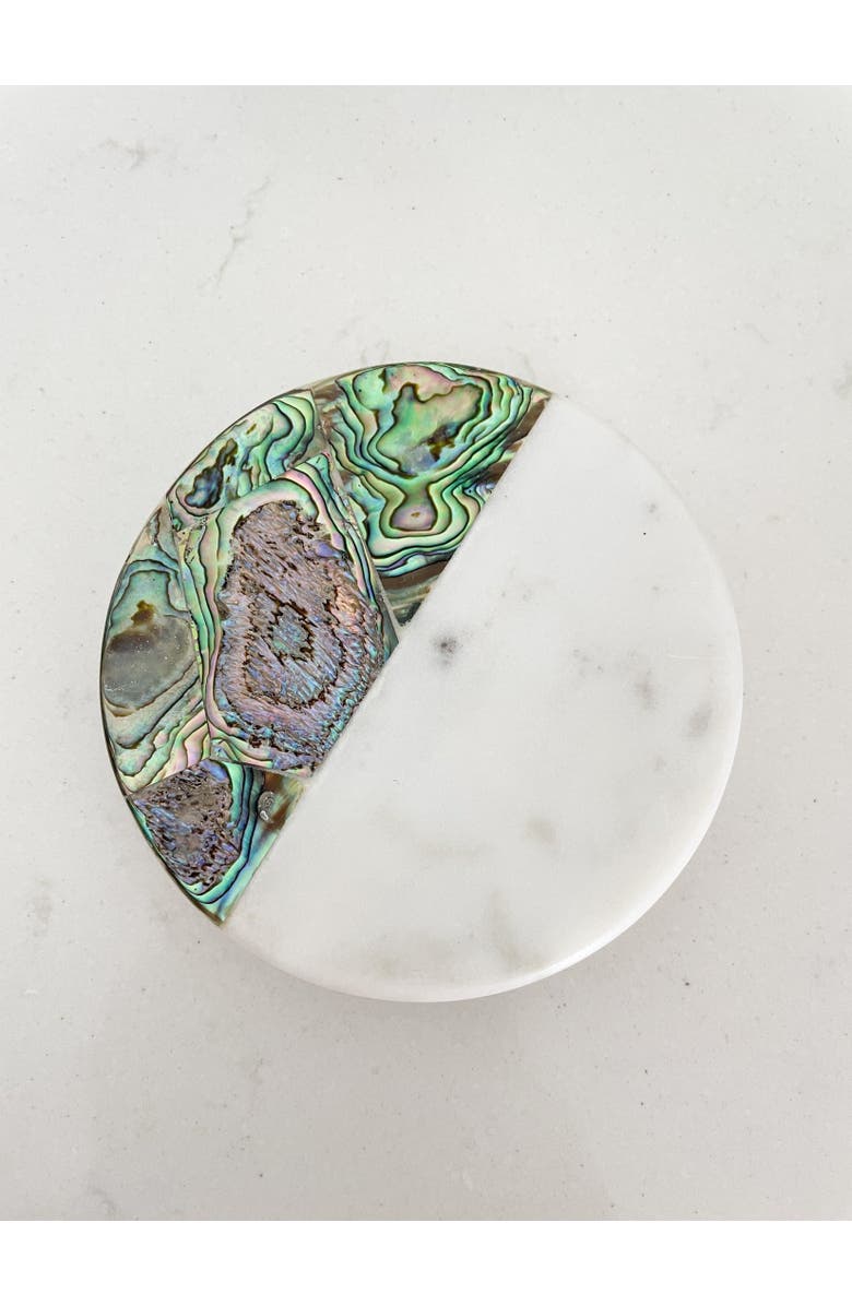 Anaya Rainbow Eucalyptus Marble Candle, Alternate, color, 