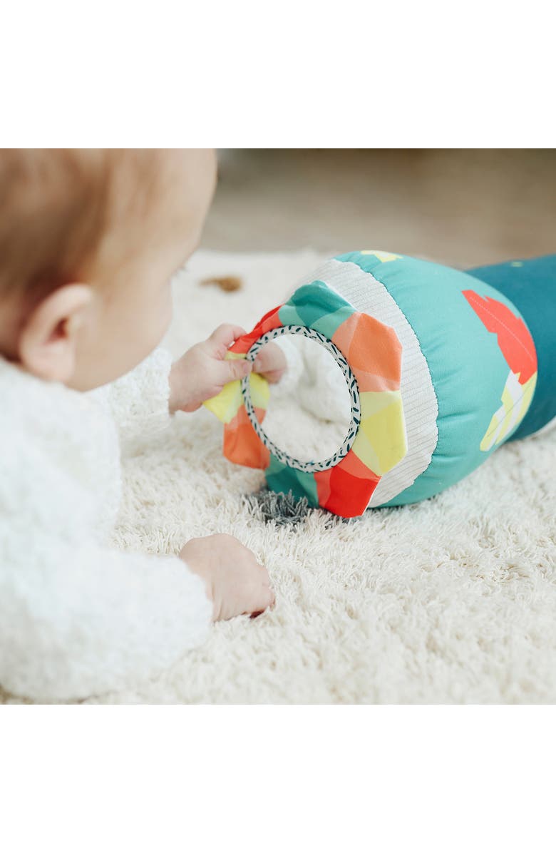 Miniland Feel to Learn Crawling Roller Tummy Time Toy, Alternate, color, Green Multi