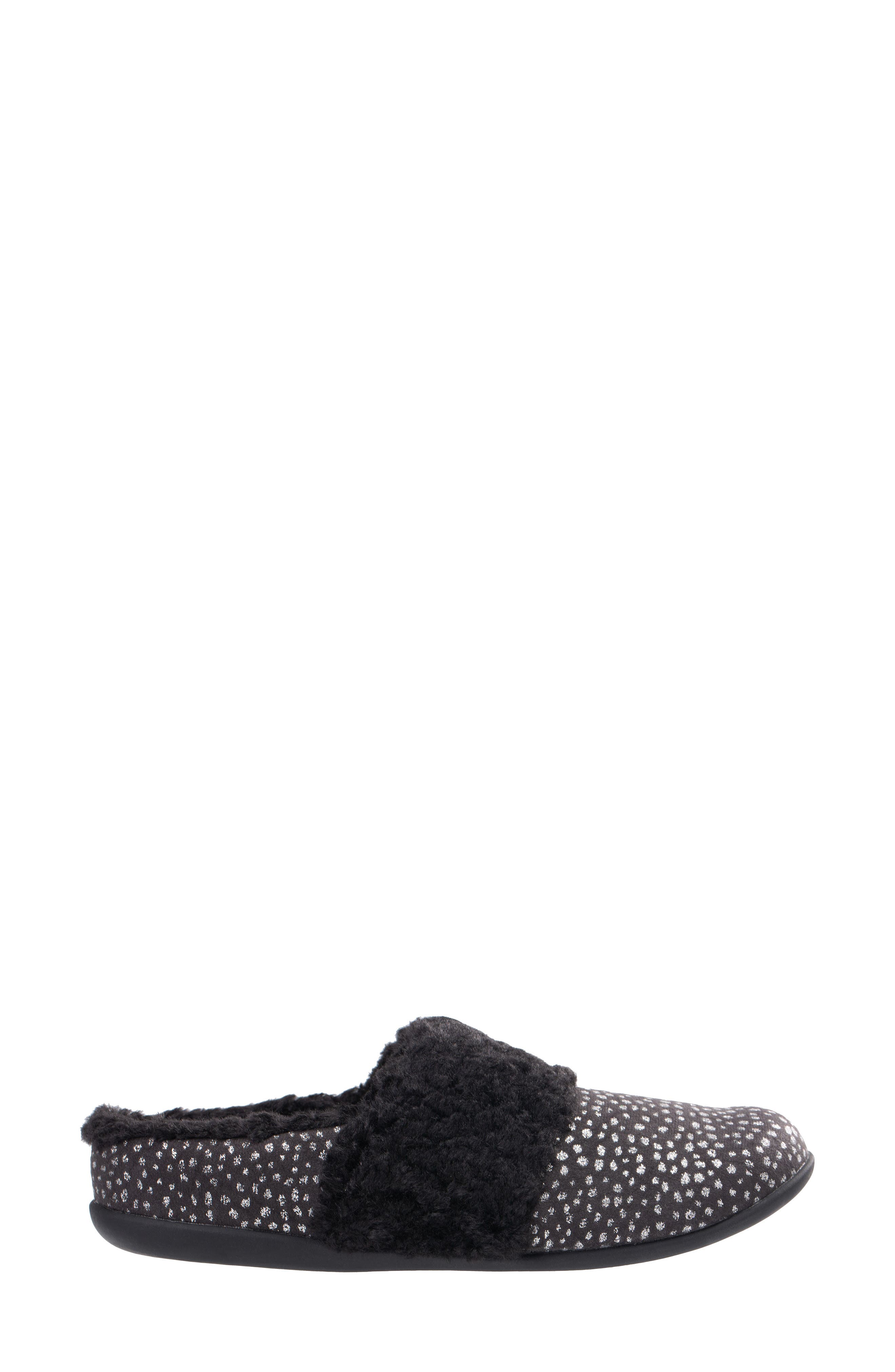 Revitalign Ellie Faux Shearling Clog Slipper, Alternate, color, Black