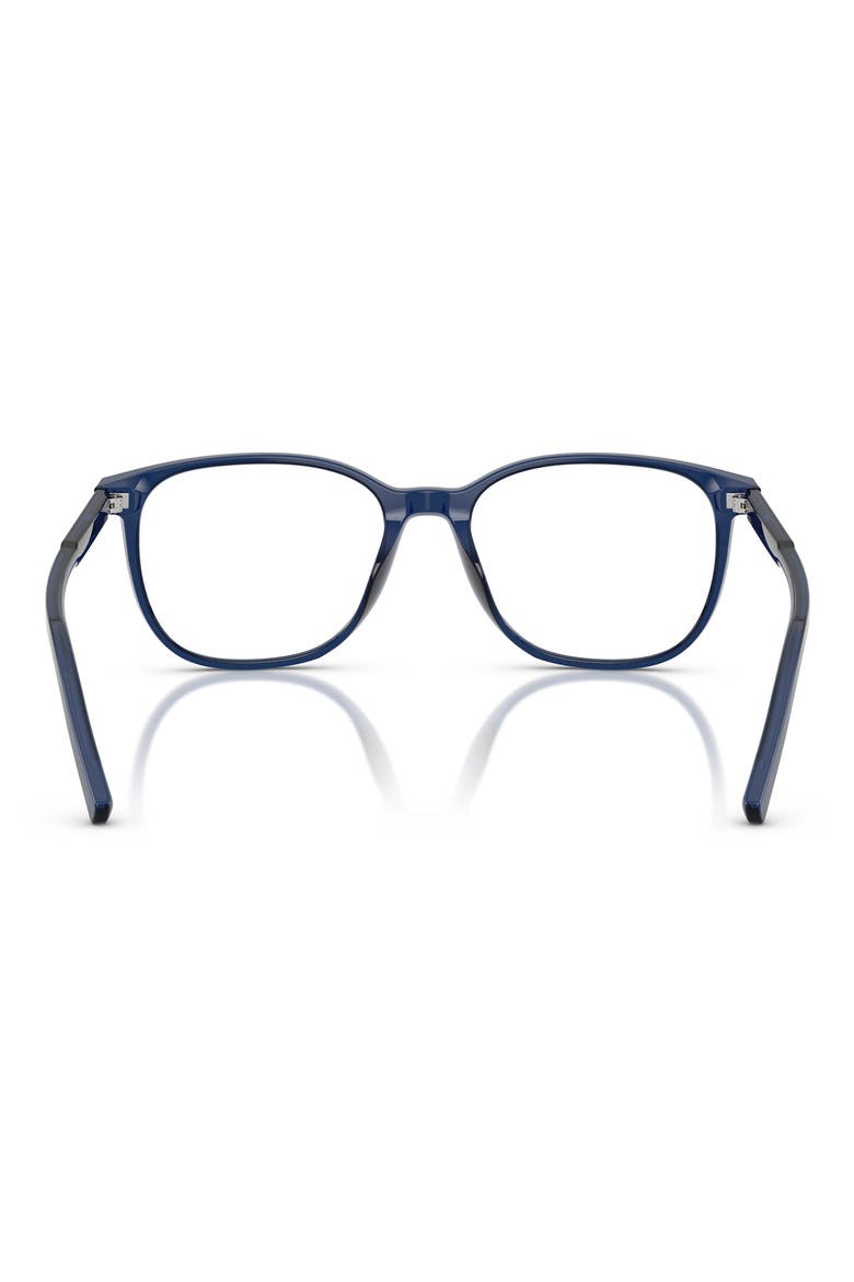 53mm Pillow Optical Glasses, Alternate, color, TRANSPARENT BLUE / DEMO LENS
