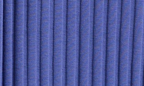 Treasure & Bond Kids' Rib Romper In Blue Marlin