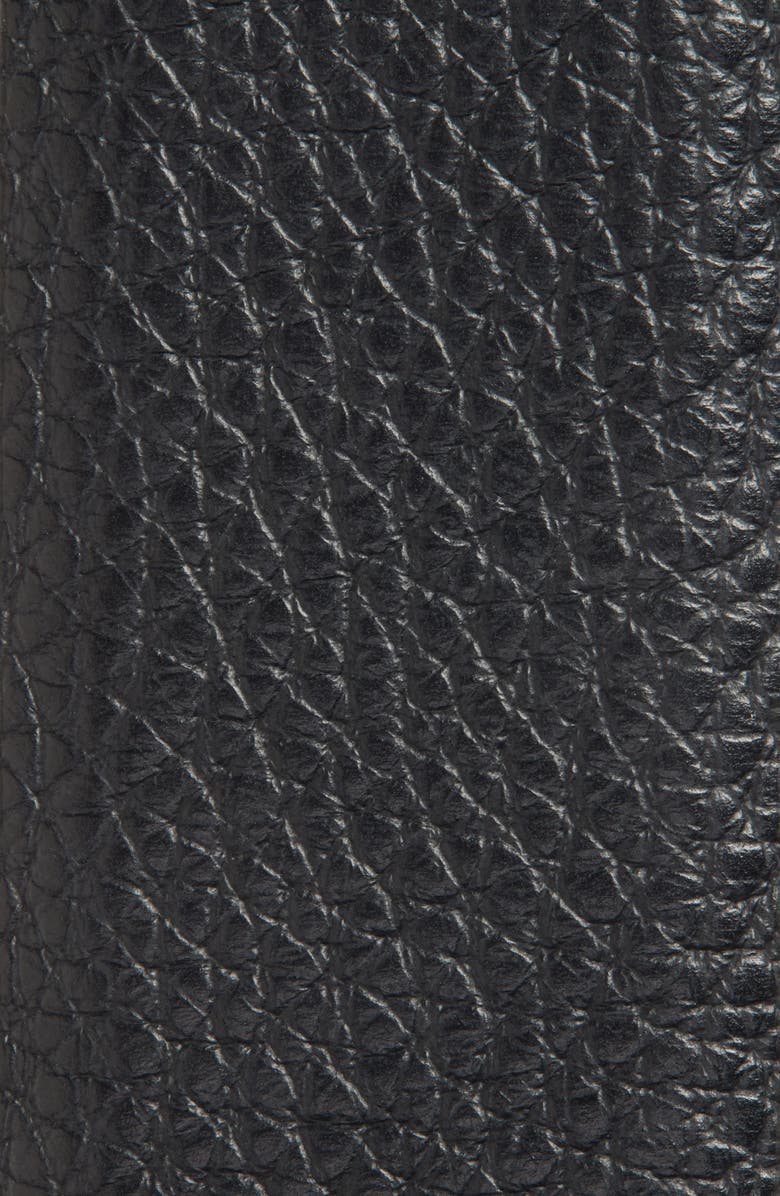 Canali Pebbled Calfskin Leather Belt, Alternate, color, 