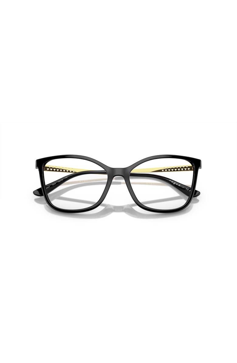 Vogue Eyewear 54mm Butterfly optical glasses, Alternate, color, Black