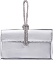 Nina Kaylee Metallic Faux Leather Clutch