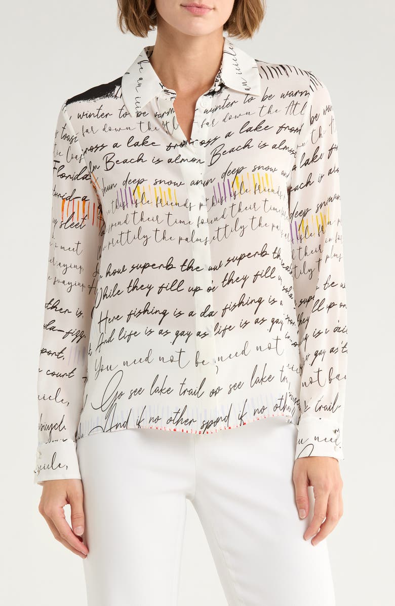 Willa Silk Hidden Placket Top