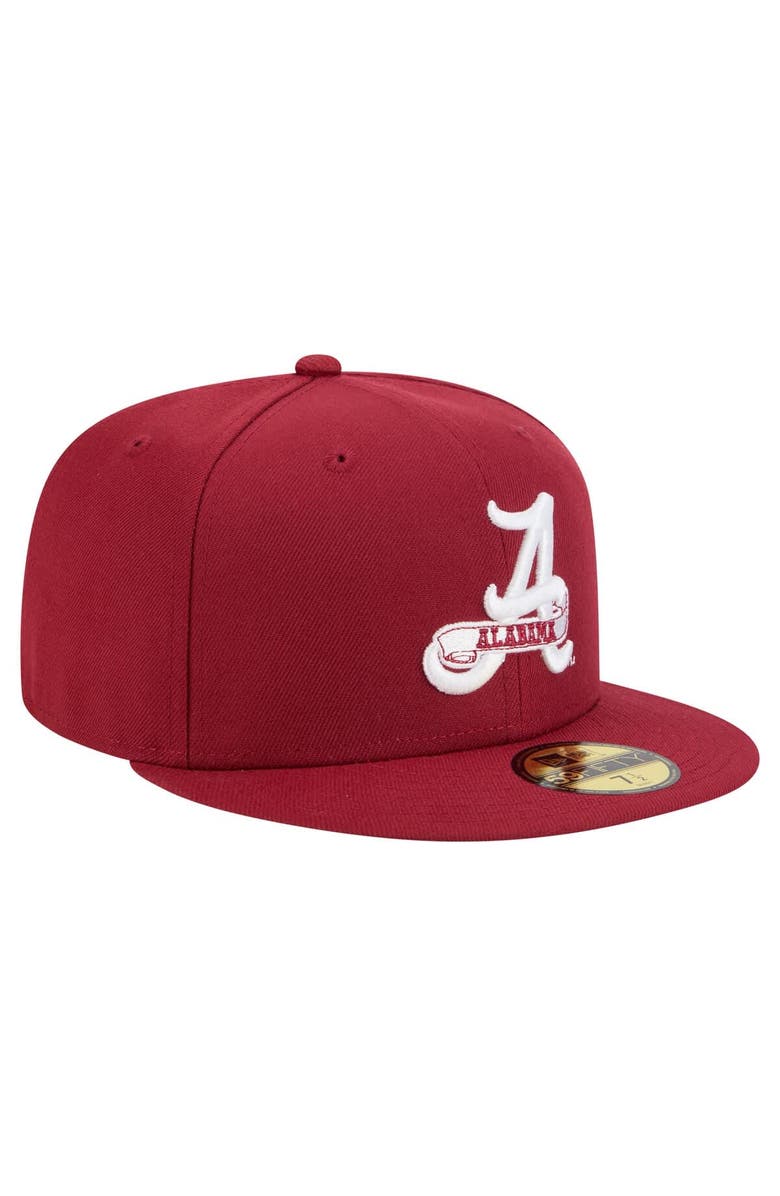 New Era Men's New Era Crimson Alabama Crimson Tide Vault 59FIFTY Fitted Hat, Alternate, color, Crimson