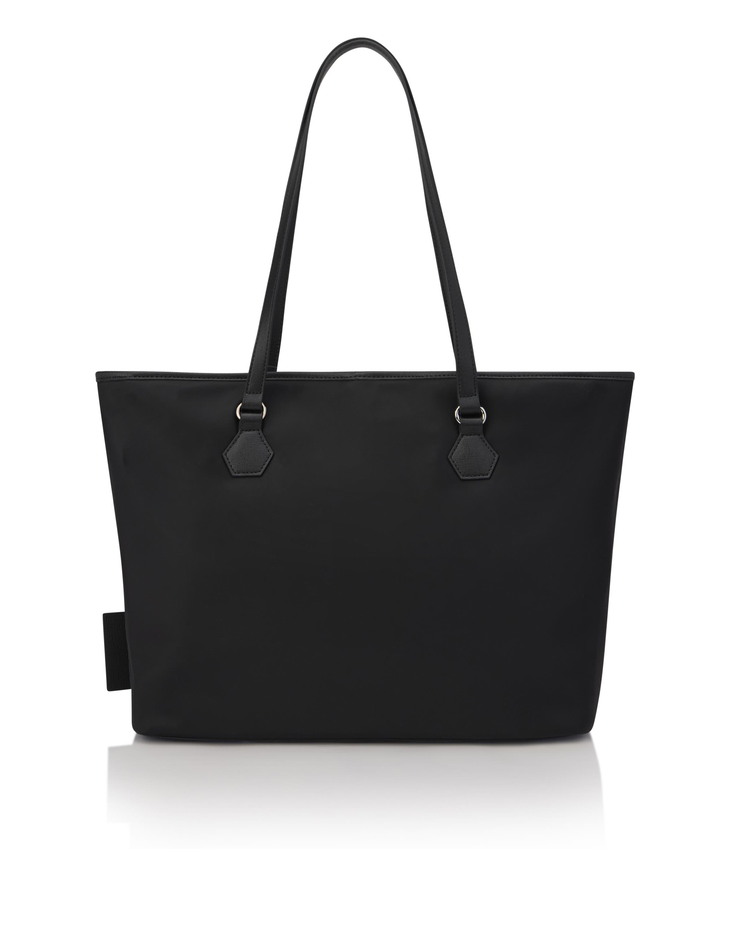 Nylon Shopper Bag Women, Alternate, color, black