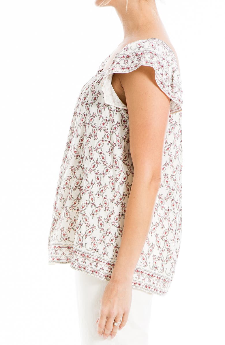 MAX STUDIO Flutter Sleeve Top, Alternate, color,