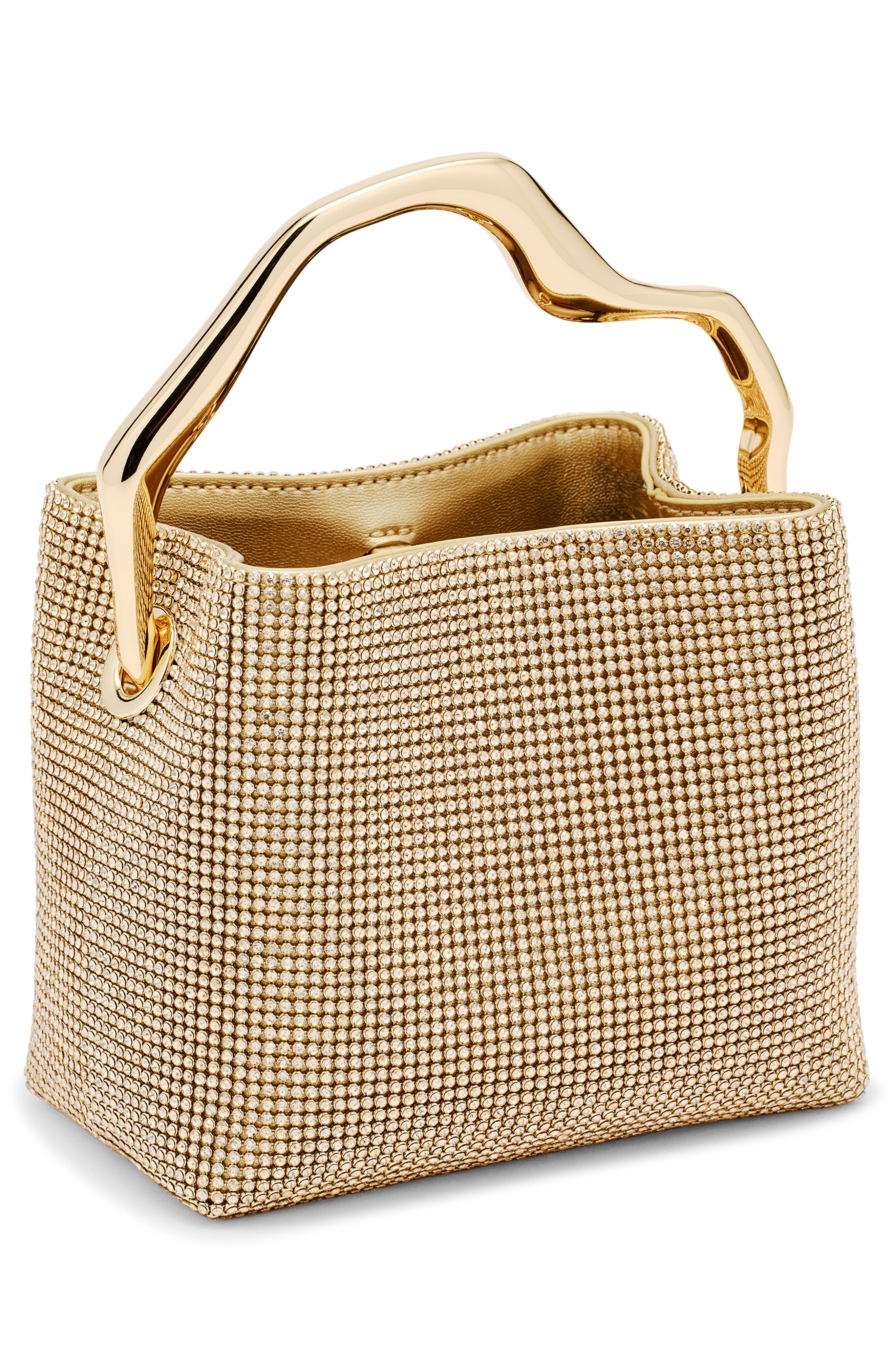 Cult Gaia Mini Solene Top Handle Bag, Alternate, color, Sand Dollar