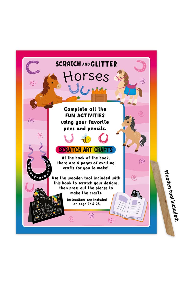 Scratch & Glitter Activity Book, Alternate, color, Multicolored