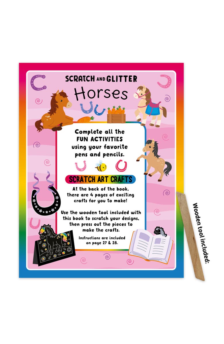 book 'n' app pApplishing house Scratch & Glitter Activity Book, Alternate, color, Multicolored
