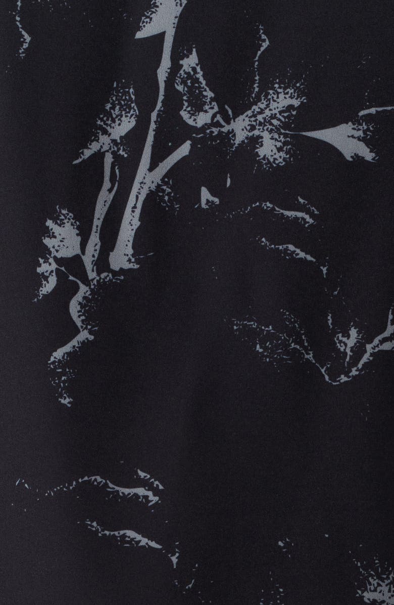 SANTO STUDIO Hunter Lawrence Edition - Flower Pattern Button-Up Shirt, Alternate, color, Black