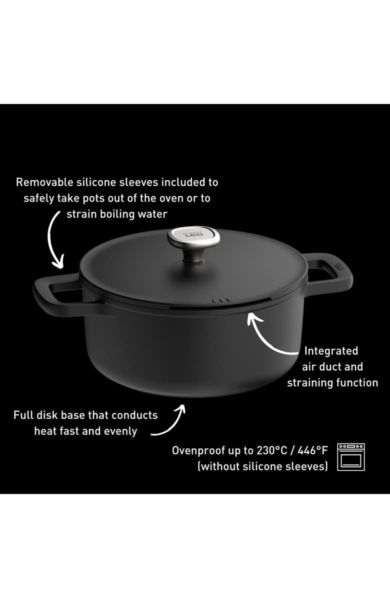 BergHOFF Leo Phantom Stockpot, Alternate, color, Black