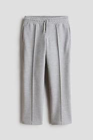 H&M Straight-leg Piqué Joggers