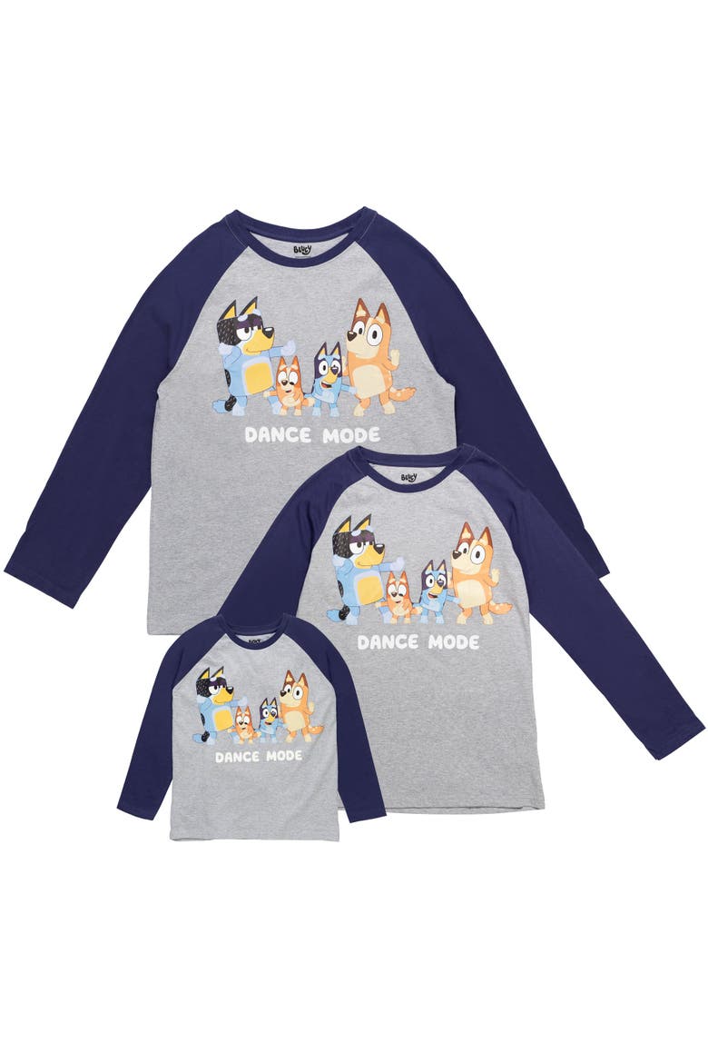 Long Sleeve Raglan Tee, Alternate, color, Navy Heather Gray