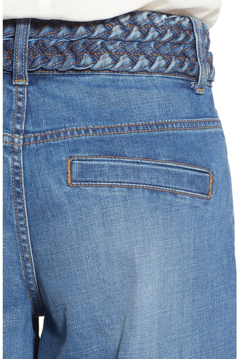 High Rise Denim Culottes, Alternate, color, DUSK INDIGO VINTAGE
