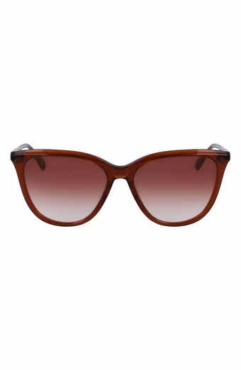 Longchamp Le Pliage 56mm Gradient Tea Cup Sunglasses