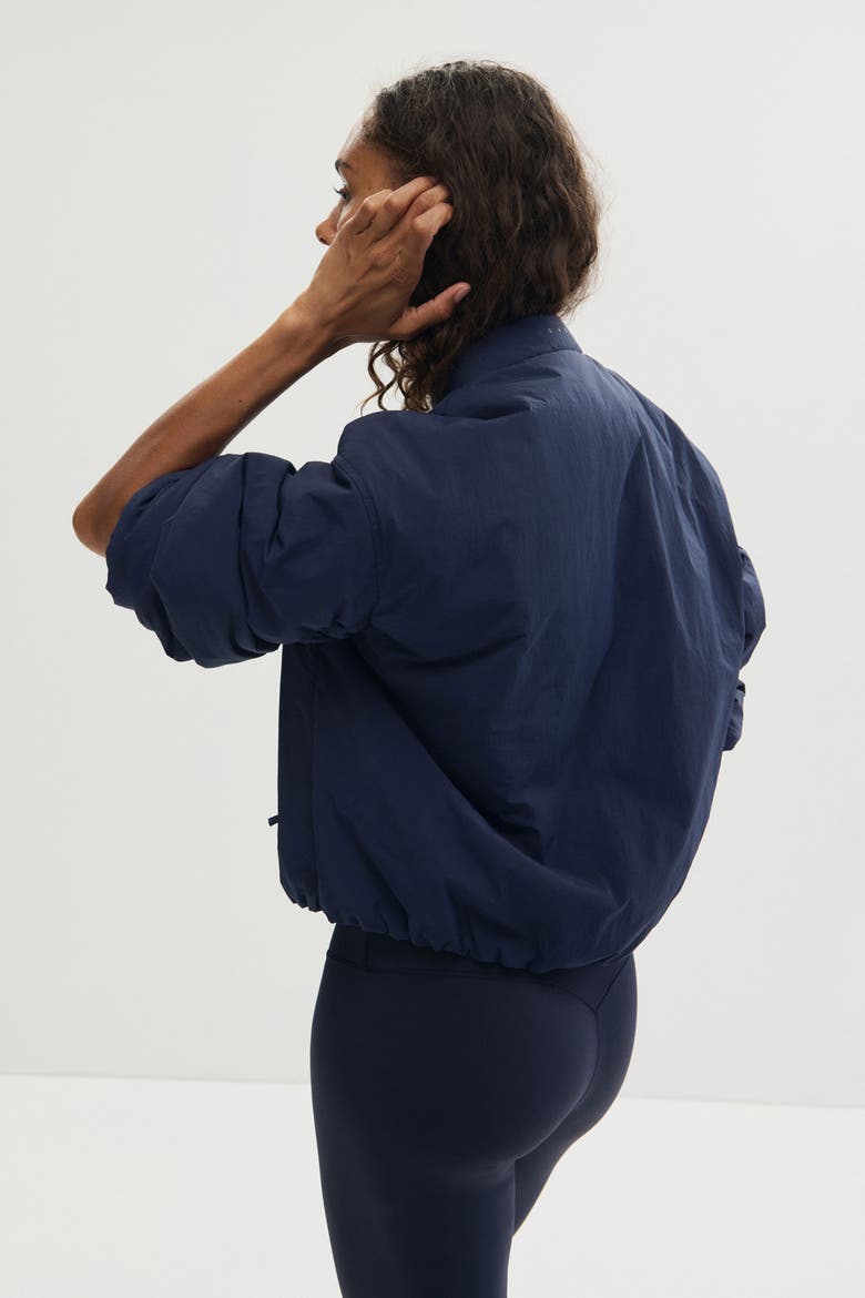 Padded Bomber Jacket With Stormmove, Alternate, color, Navy blue