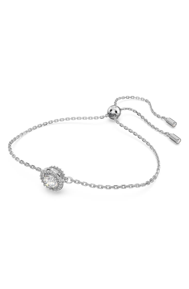 Swarovski Una Slider Bracelet, Alternate, color, Silver