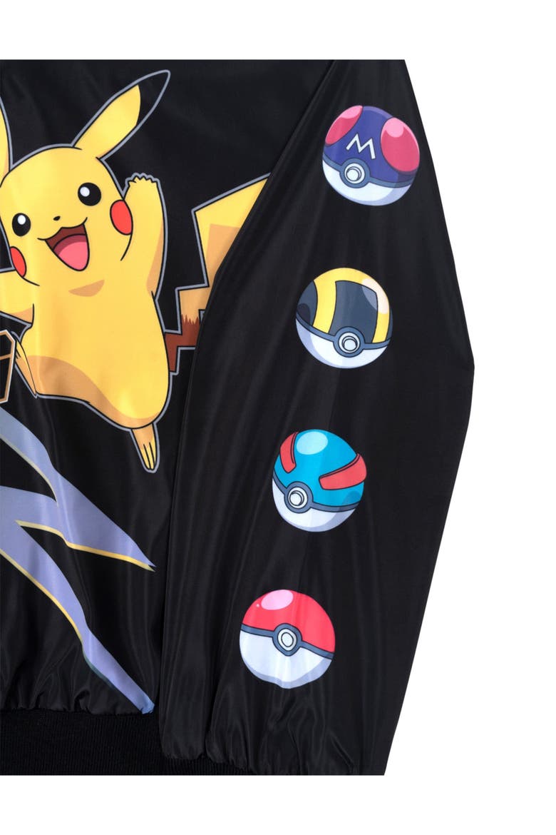 Bomber Jacket, Alternate, color, Black Pokemon