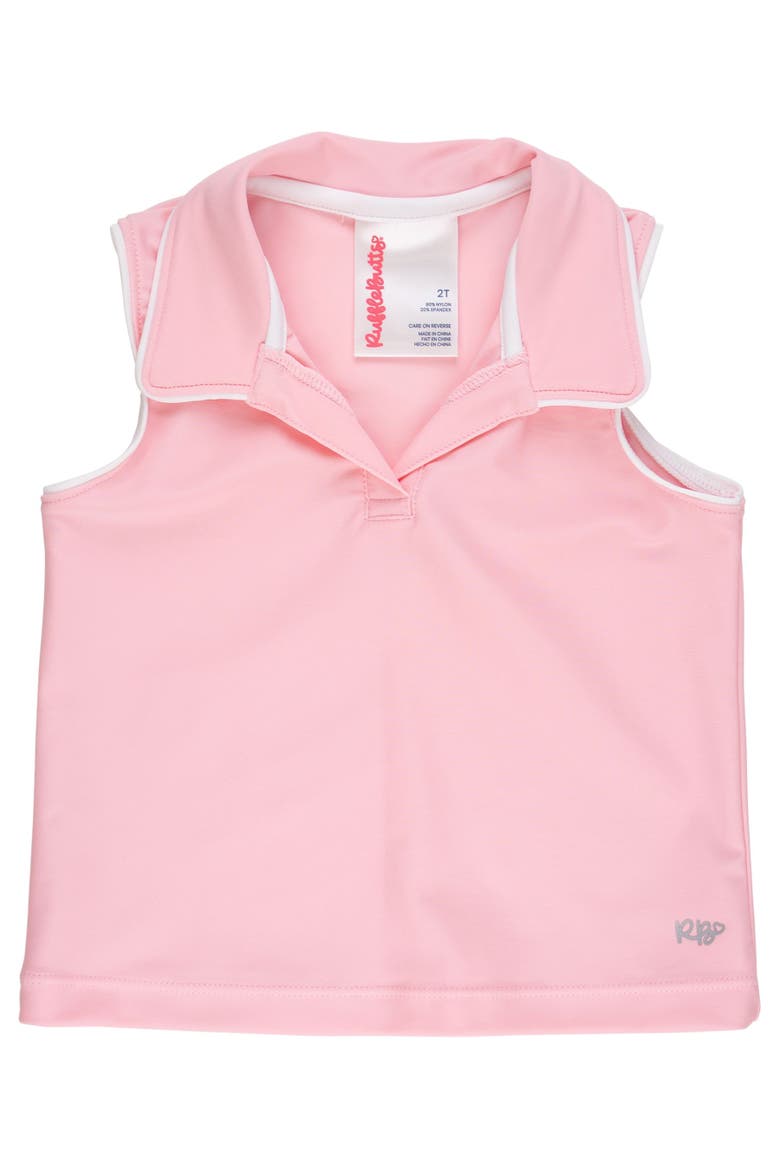 UPF50+ Sleeveless Polo Active Top, Main, color, Pink