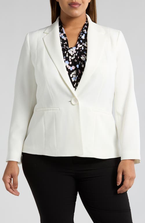 Kasper One Button Blazer In Red