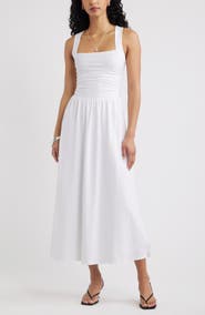 Open Edit Square Neck Maxi Dress