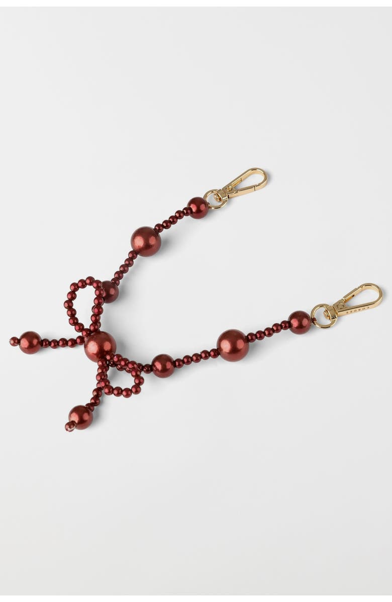 Cordée Cases Burgundy Bow Phone Wristlet, Main, color, Burgundy