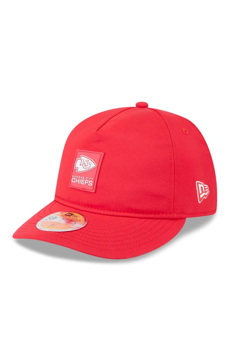 Men's New Era Red Kansas City Chiefs 2025 Sideline  Retro Crown 59FIFTY Fitted Hat, Alternate, color, Red