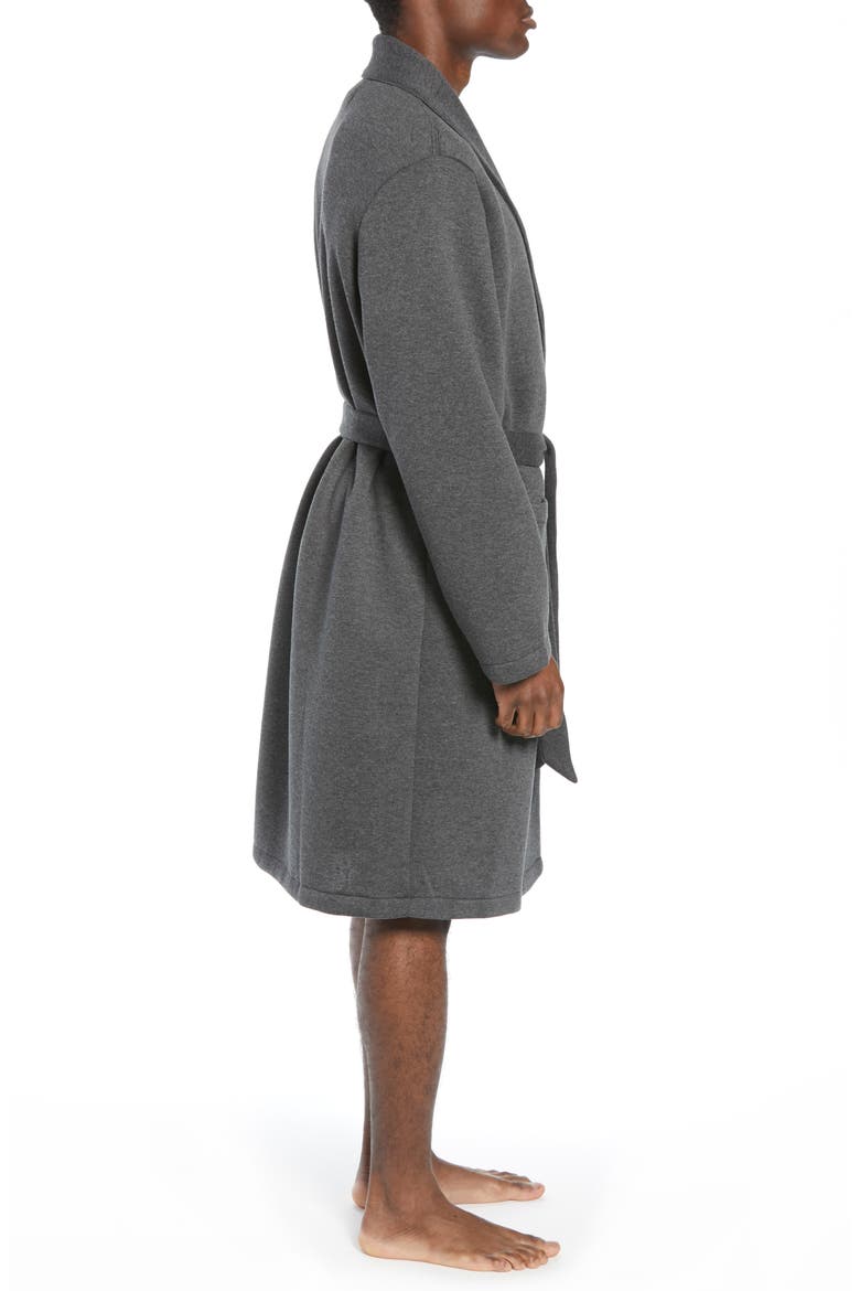 Piqué Robe, Alternate, color, CHARCOAL HEATHER
