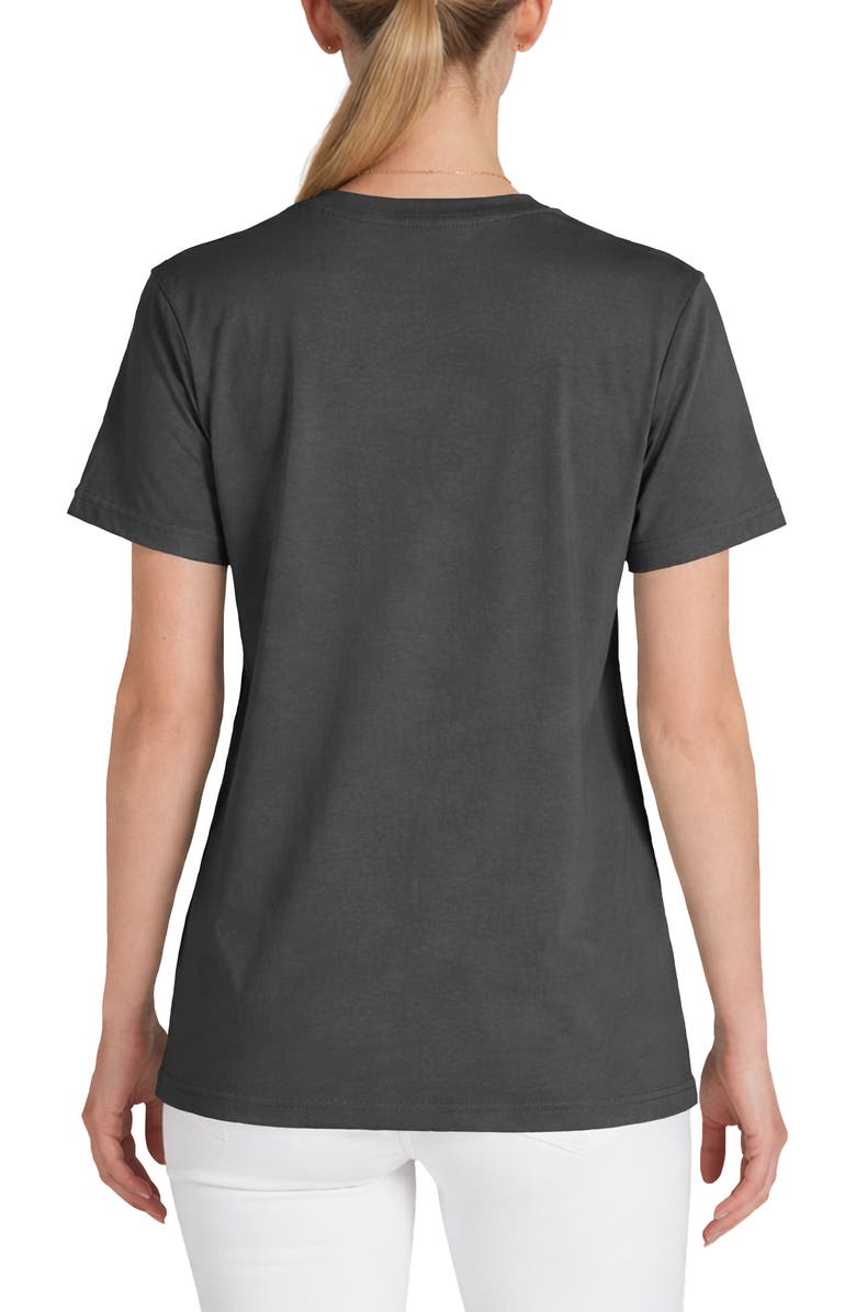 Dalix Womens Lil Coffee Jersey Tee, Alternate, color, Asphalt