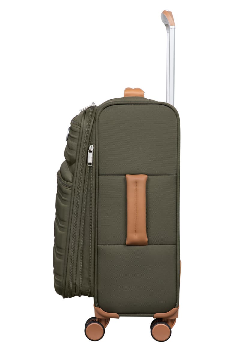 Fusional 15 Underseat Spinner Suitcase, Alternate, color, DARK OLIVE